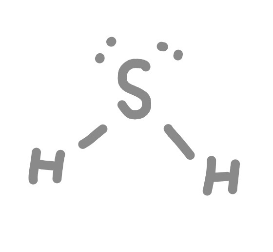Correct Lewis structure for H2S